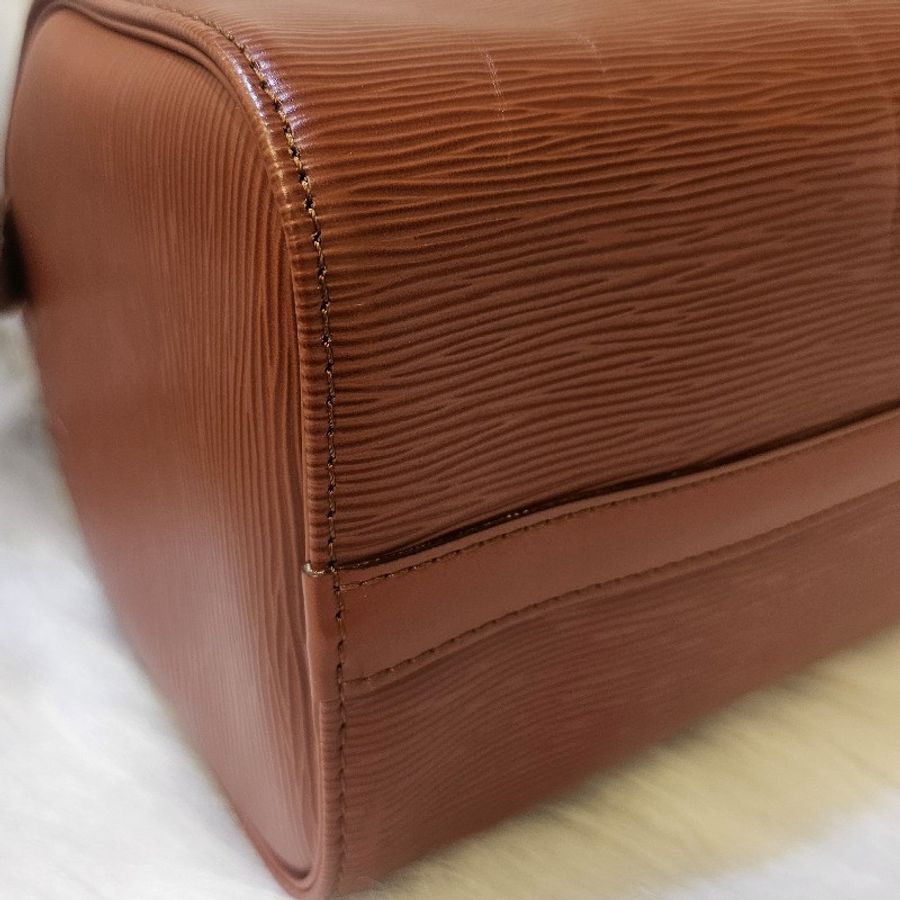 🎀👜曼蒂二手精品 👜🎀 LV 二手正品絕版 焦糖色水波紋 Speedy 25-15