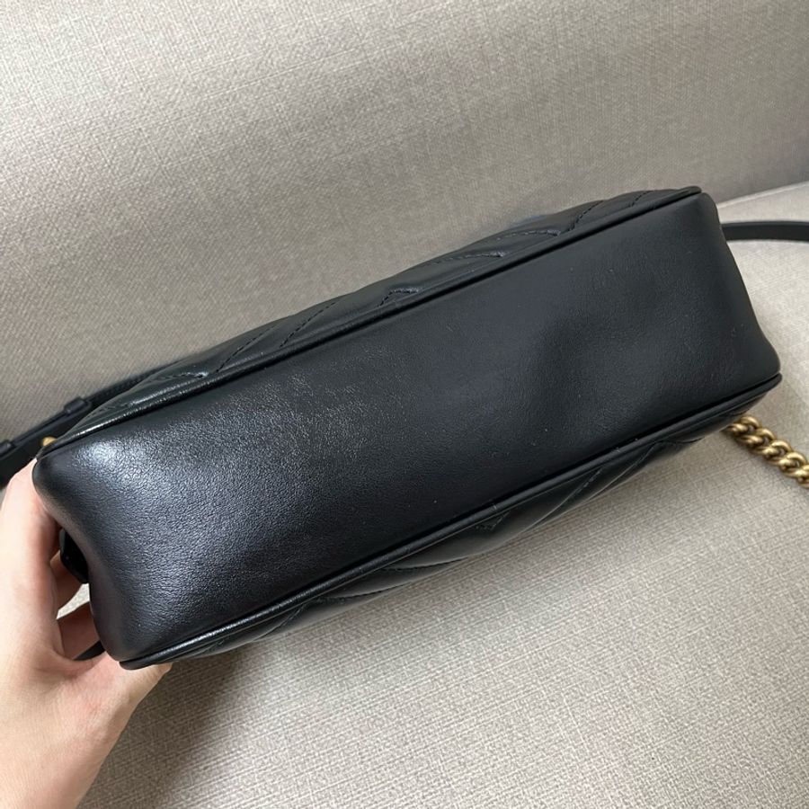 Gucci Marmont 黑色相機包-5