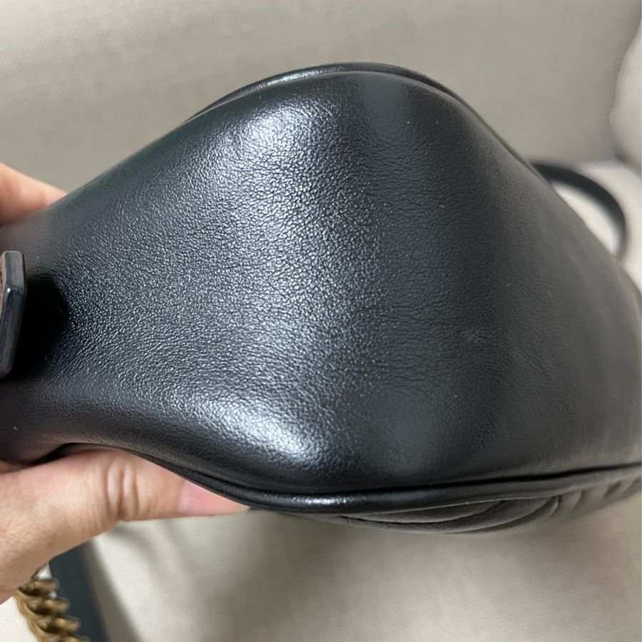 Gucci Marmont 黑色相機包-6