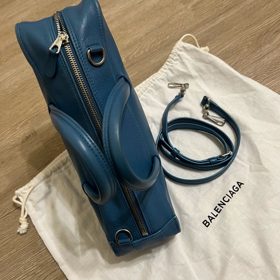 瑞奇二手精品 balenciaga 三角包 全牛皮 美品-3