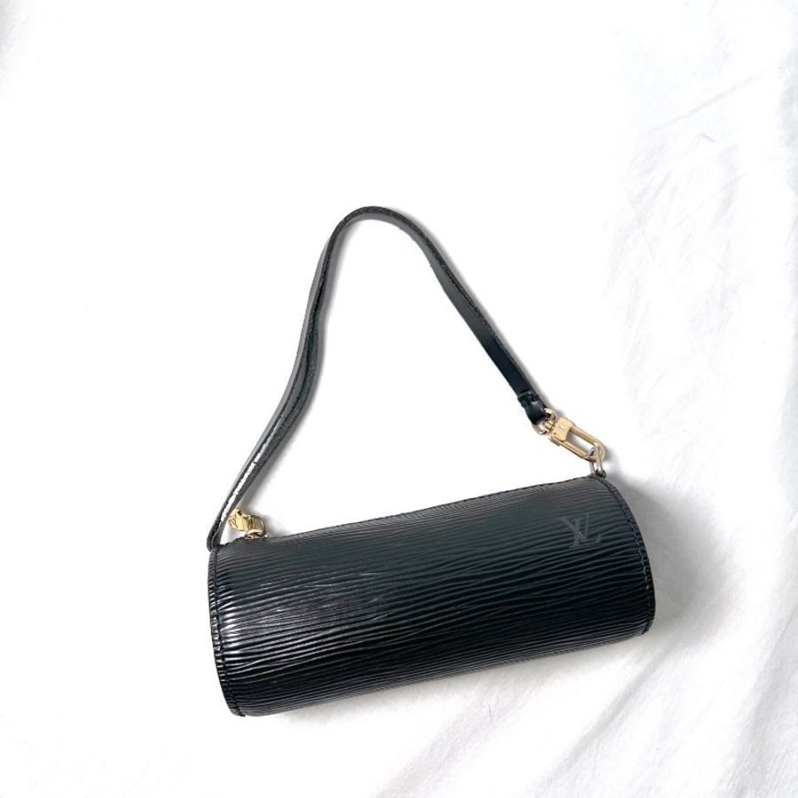 LOUIS VUITTON Epi Soufflot 黒色金扣小手挽袋 |日本中古 Vintage-3