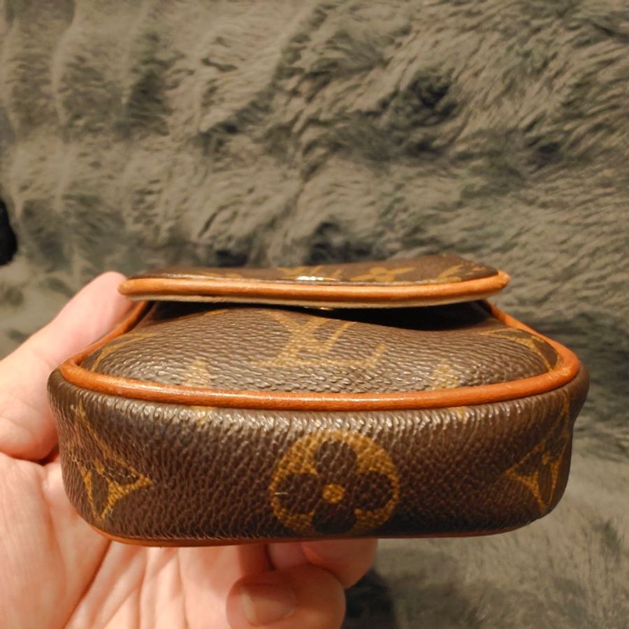 年終出清日本帶回二手LV 絕版老花肩背包,小廢包-9