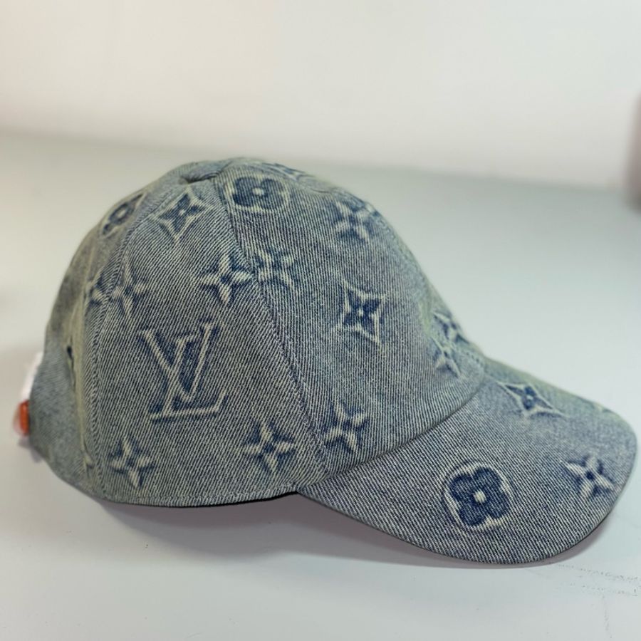 降價⚠️99新⚠️ Louis Vuitton Monogram Washed Denim 棒球帽 M7156M-1