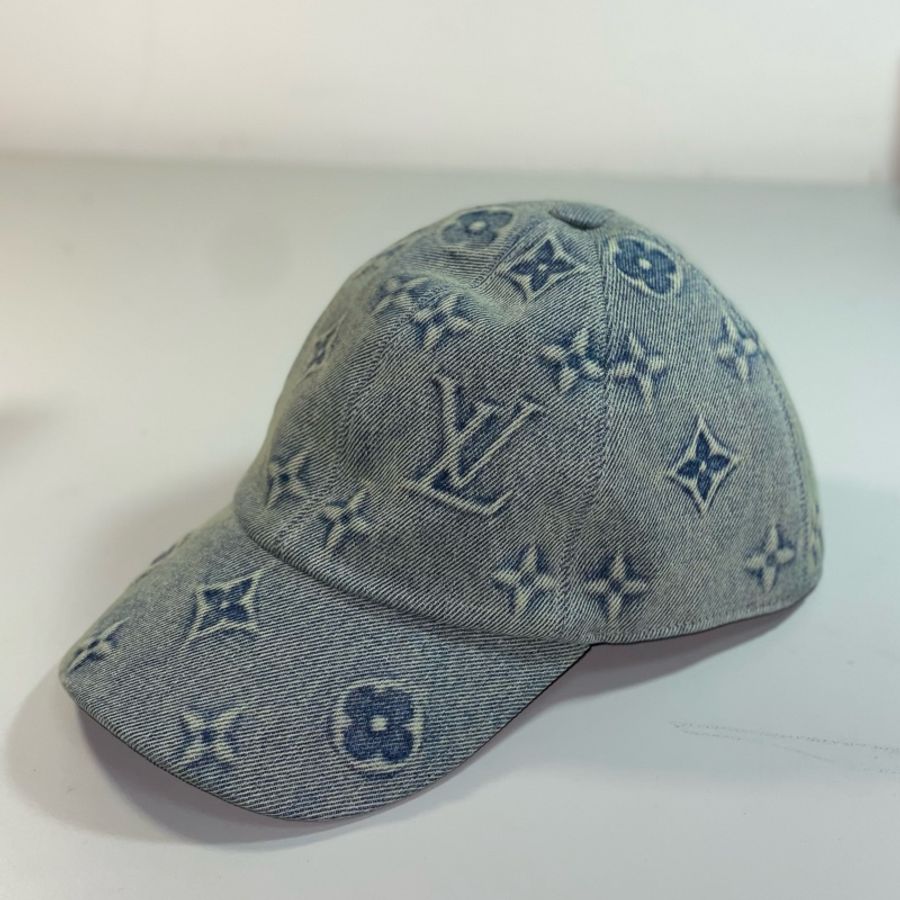 降價⚠️99新⚠️ Louis Vuitton Monogram Washed Denim 棒球帽 M7156M-2