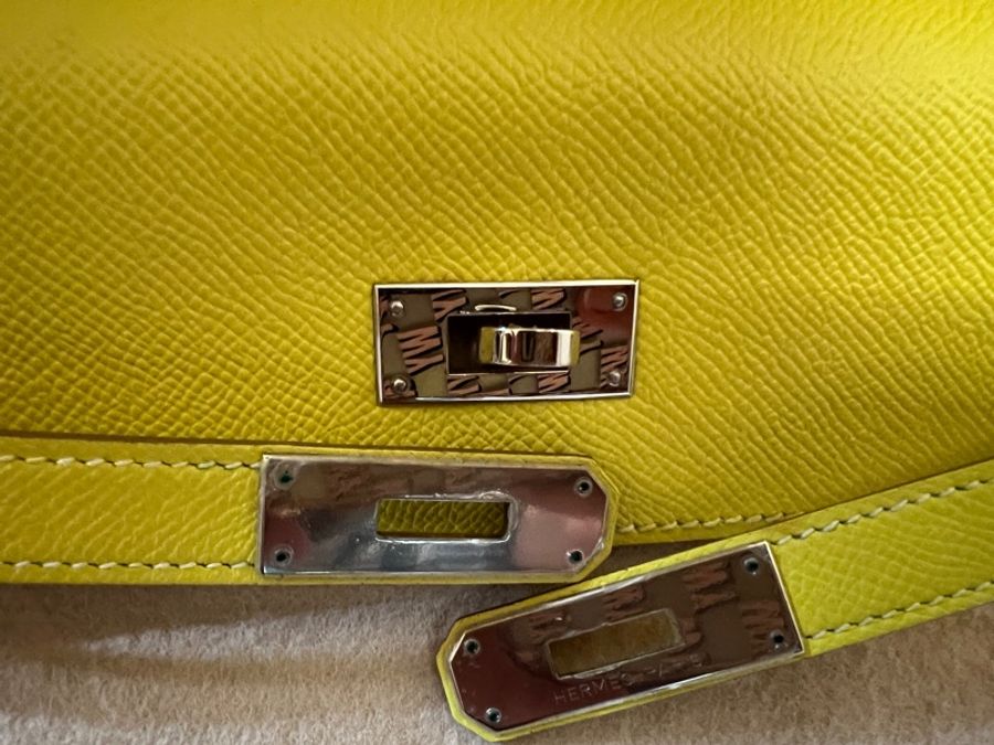 Hermes Kelly 35 拼色限量版🔥檸檬黃內拼珍珠灰🔥Limited Edition Bi-colur-2