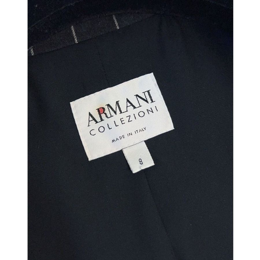 ARMANI COLLEZIONI 鐵灰條紋西裝背心-8