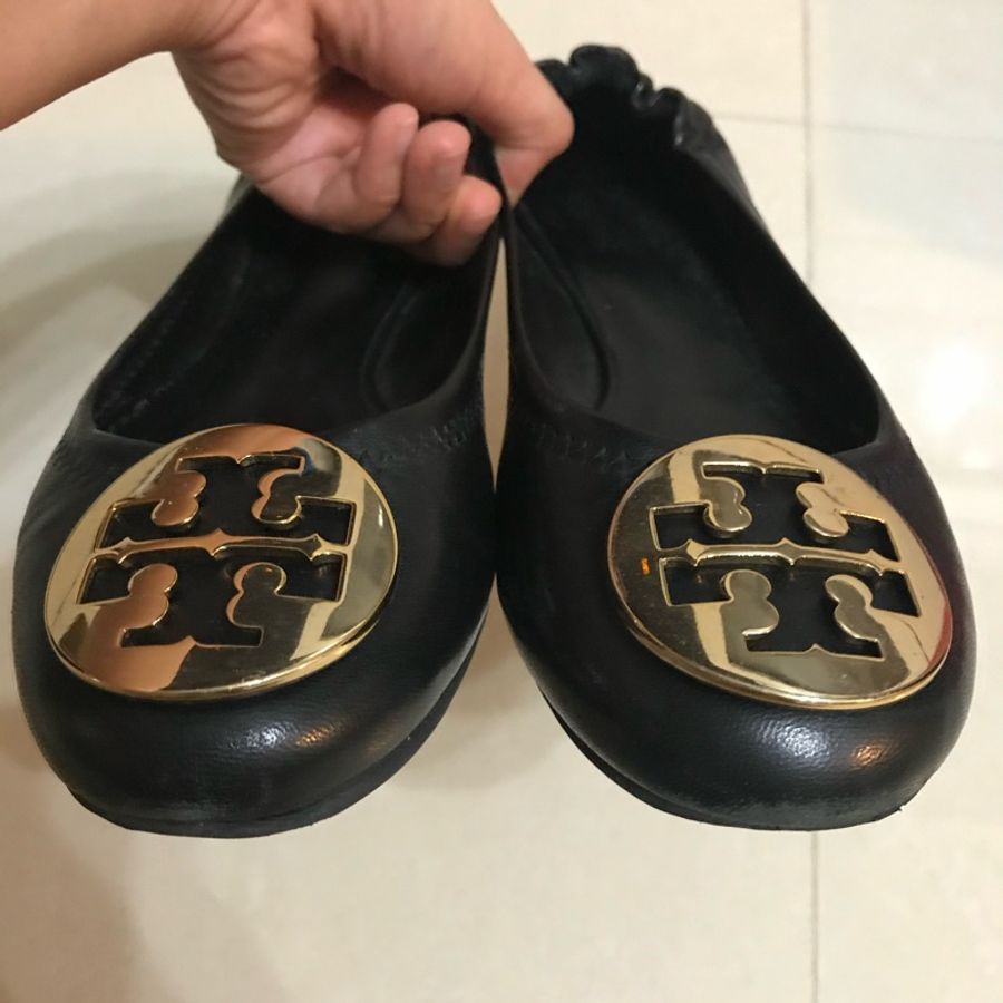 Tory Burch 黑色平底鞋-5