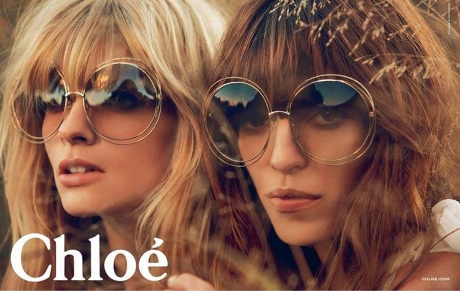 Chloe 鏤空金屬圓框太陽眼鏡💕孫芸芸同款💕小臉神器🥰金色-6