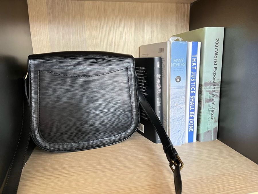 LV Vintage EPI 黑色馬鞍包 /牛鼻包-1