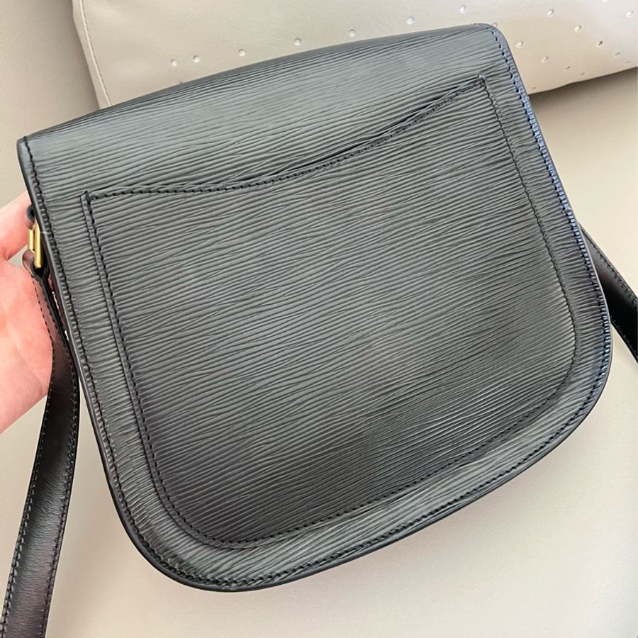 LV Vintage EPI 黑色馬鞍包 /牛鼻包-3