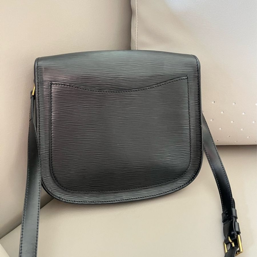 LV Vintage EPI 黑色馬鞍包 /牛鼻包-21
