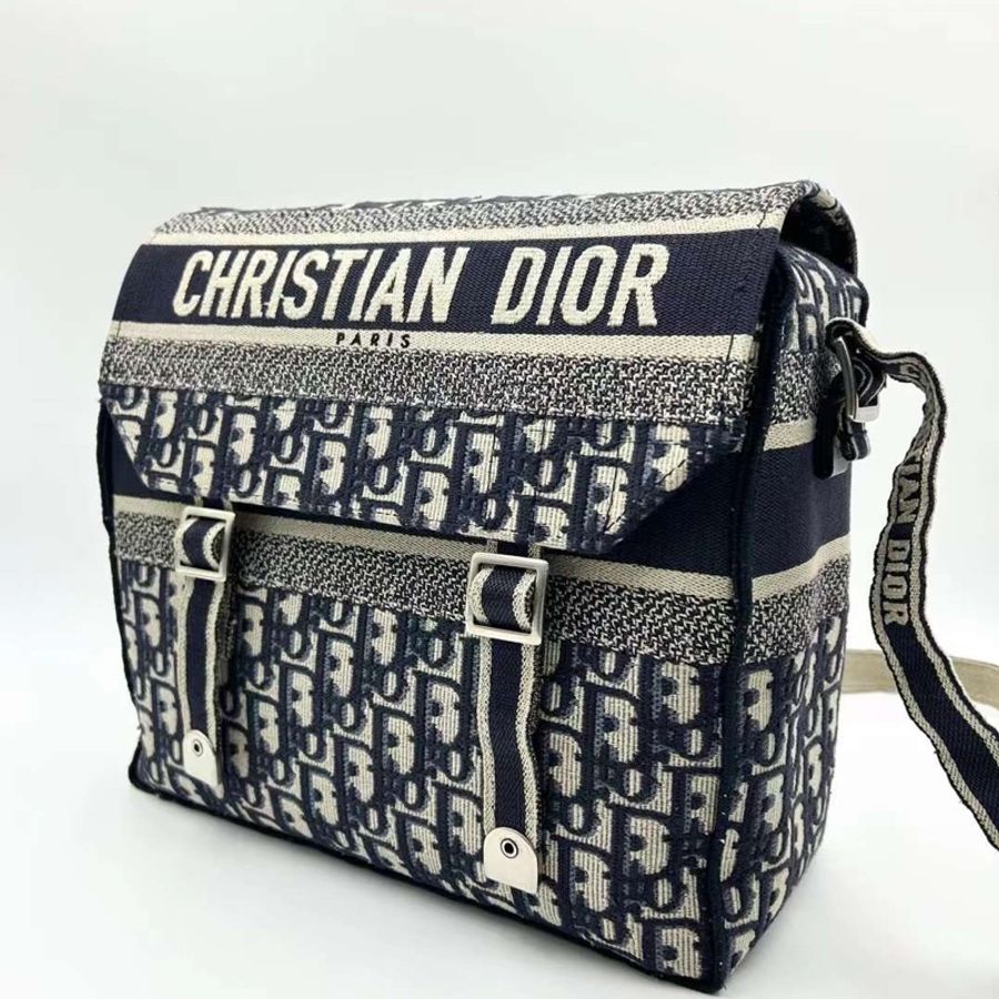Diorcamp 中號 藍色 Dior Oblique 刺繡-2