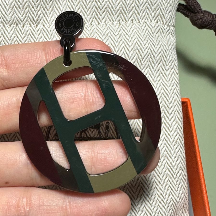 Hermès 愛馬仕牛角耳環-7