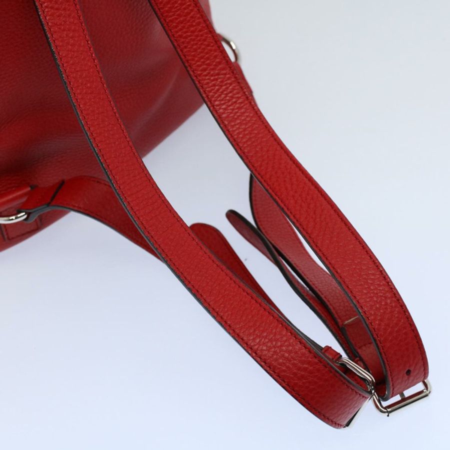 【日本直送】GUCCI Soho 背包 皮革 紅色 368588 正品 fm2801-7