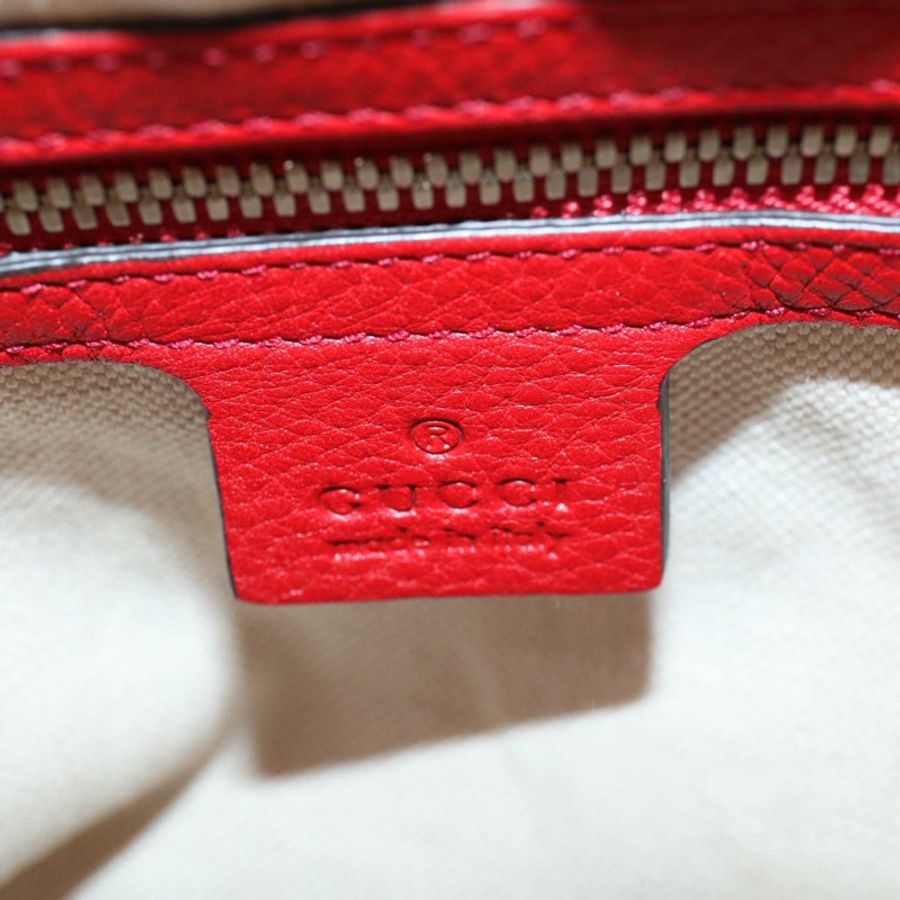 【日本直送】GUCCI Soho 背包 皮革 紅色 368588 正品 fm2801-16