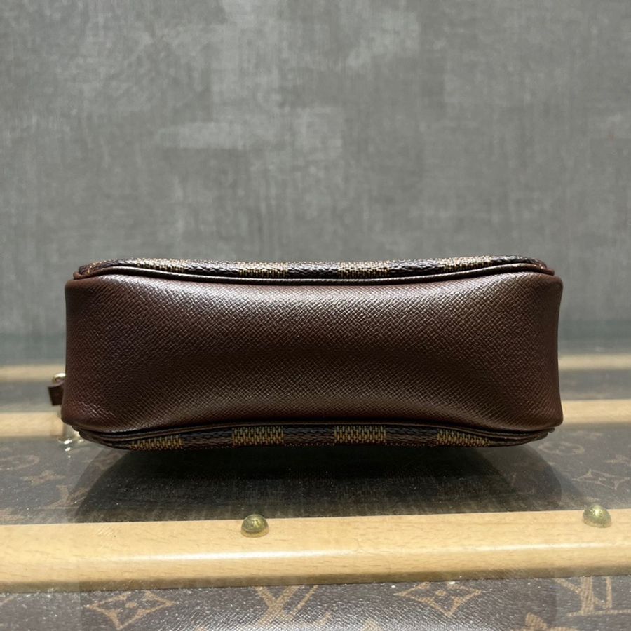 LV 棕色方格手提包-4