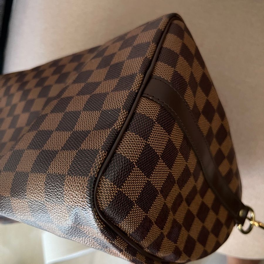 LV speedy 35 monogram 棋盤格老花 九成五新-5