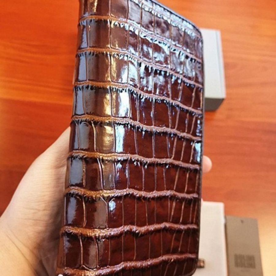 Italy 限量超低價/原價3萬8千/ 全新義大利BOLINI頂級牛皮拉鏈長夾,手拿包/有4色-5