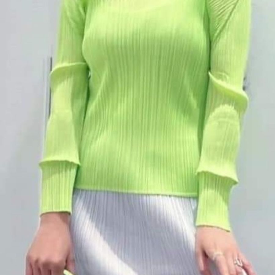 三宅一生Pleats Please 蘋果綠特殊造型袖3號(2022 2月款)-6