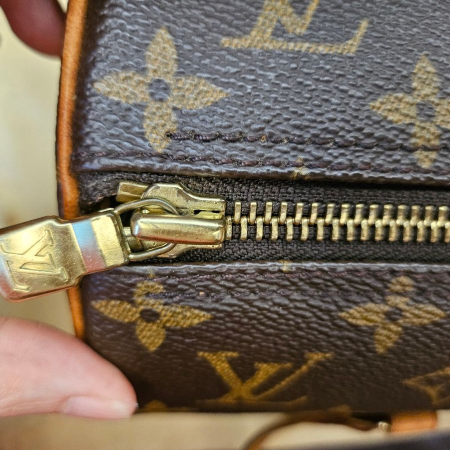 Louis Vuitton LV 經典老花Papillon 圓筒包-20