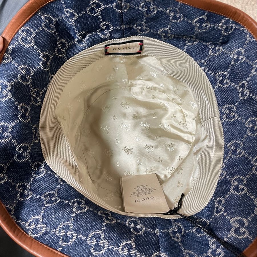 GUCCI 牛仔漁夫帽 M號-7