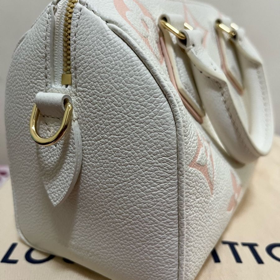 全新Speedy20粉白波士頓包-7
