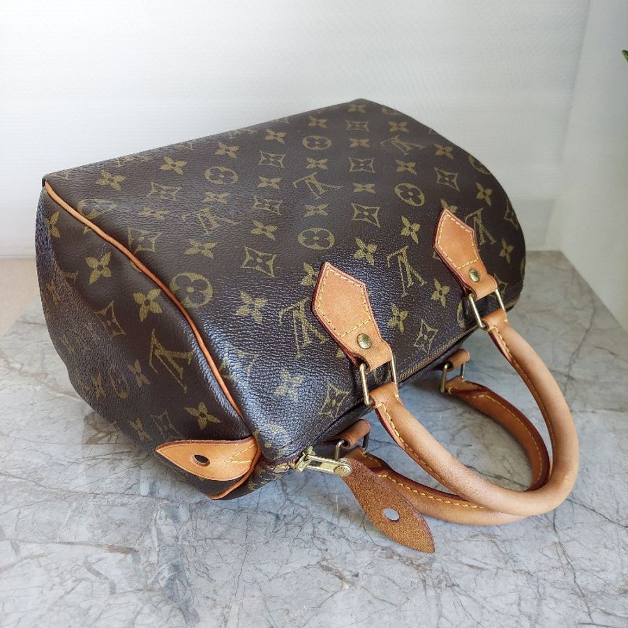 LV Speedy 25 cm 🎀實品拍照🎀 Vintage 波士頓包~二手品(不議價)-18