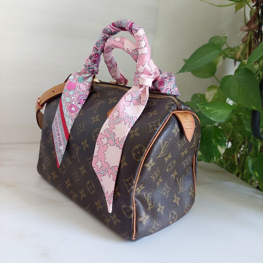 LV Speedy 25 cm 🎀實品拍照🎀 Vintage 波士頓包~二手品(不議價)-9