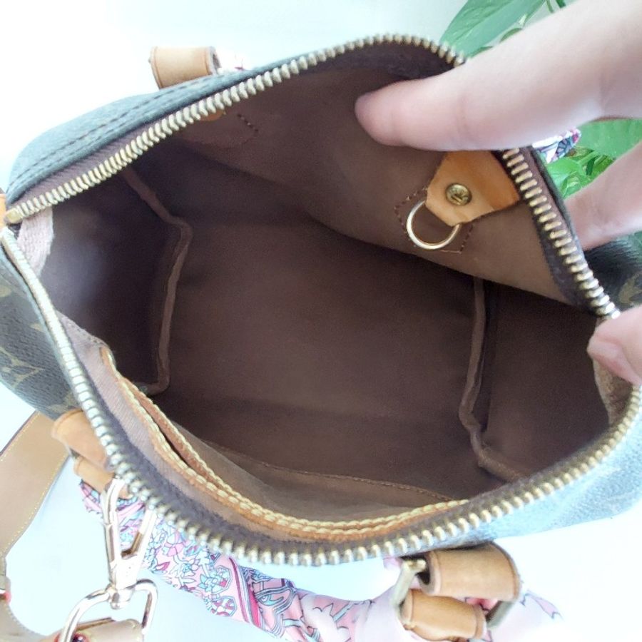 LV Speedy 25 cm 🎀實品拍照🎀 Vintage 波士頓包~二手品(不議價)-43