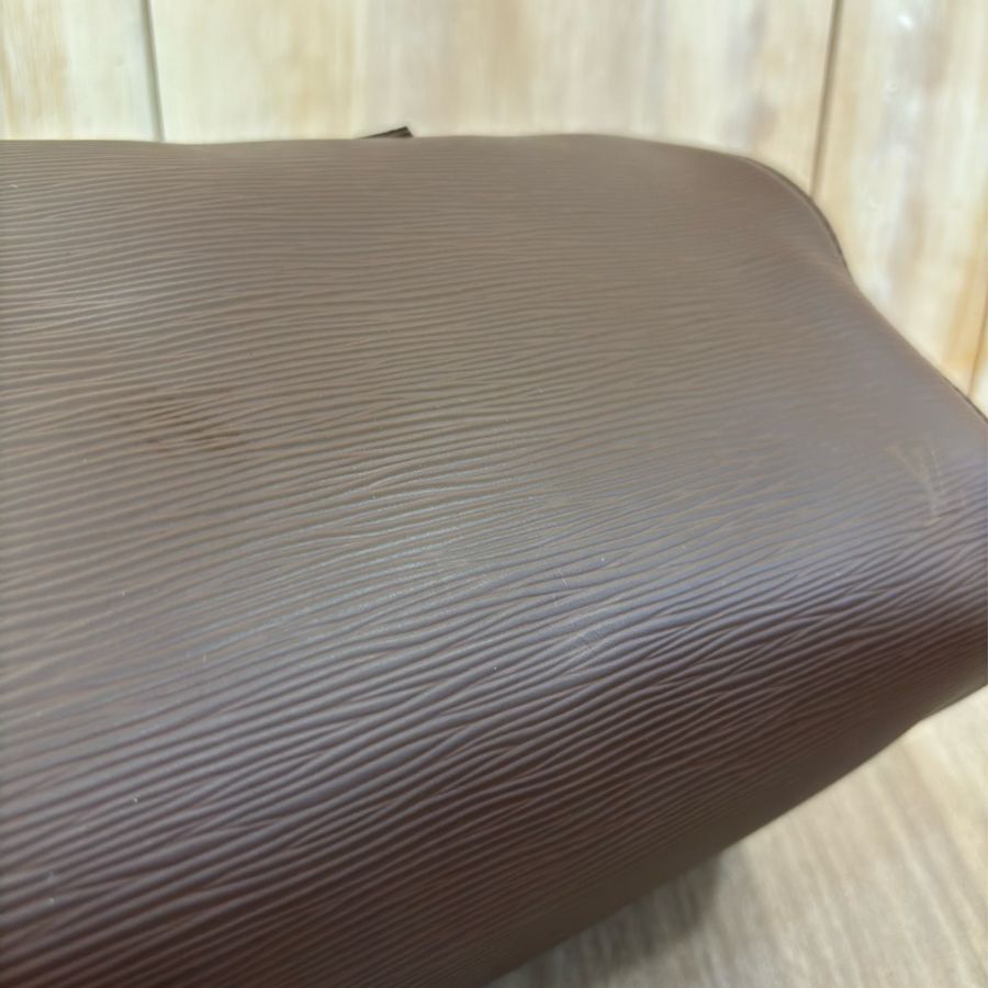 LV M5902D 咖啡色 摩卡 全皮 水波紋 EPI 手提包 波士頓包 SPEEDY 30 旅行包 旅行袋-20
