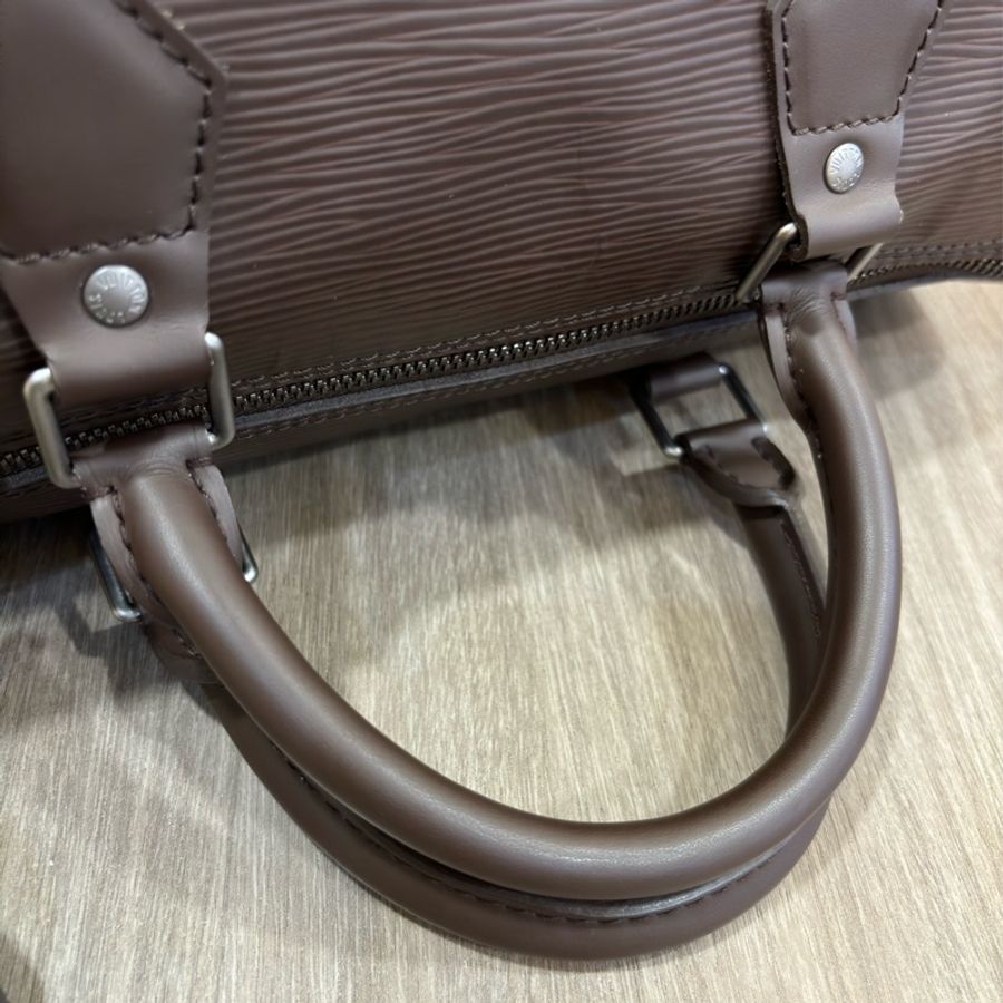 LV M5902D 咖啡色 摩卡 全皮 水波紋 EPI 手提包 波士頓包 SPEEDY 30 旅行包 旅行袋-27