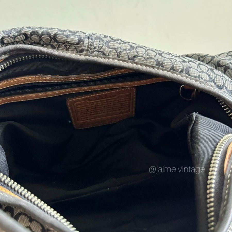 Coach Vintage 專櫃老花Hobo餃子包 半月包-6