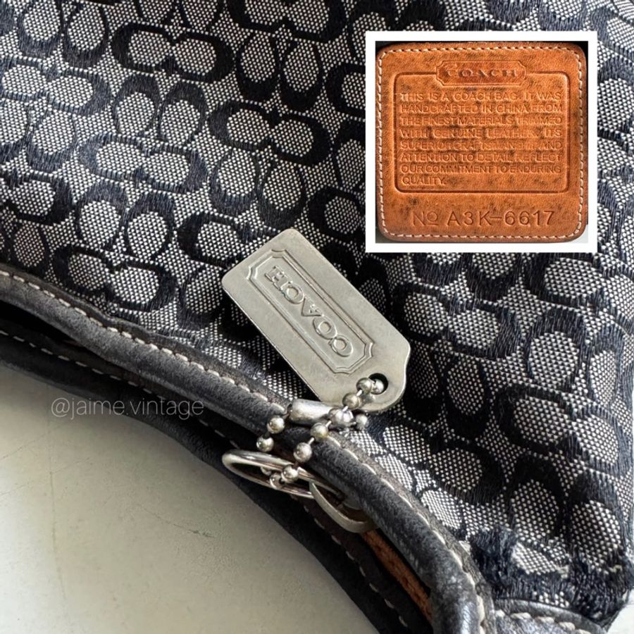 Coach Vintage 專櫃老花Hobo餃子包 半月包-7