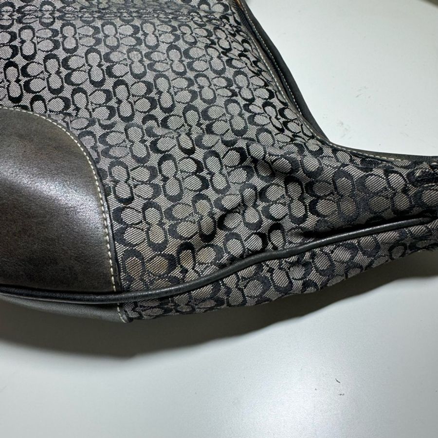 Coach Vintage 專櫃老花Hobo餃子包 半月包-9