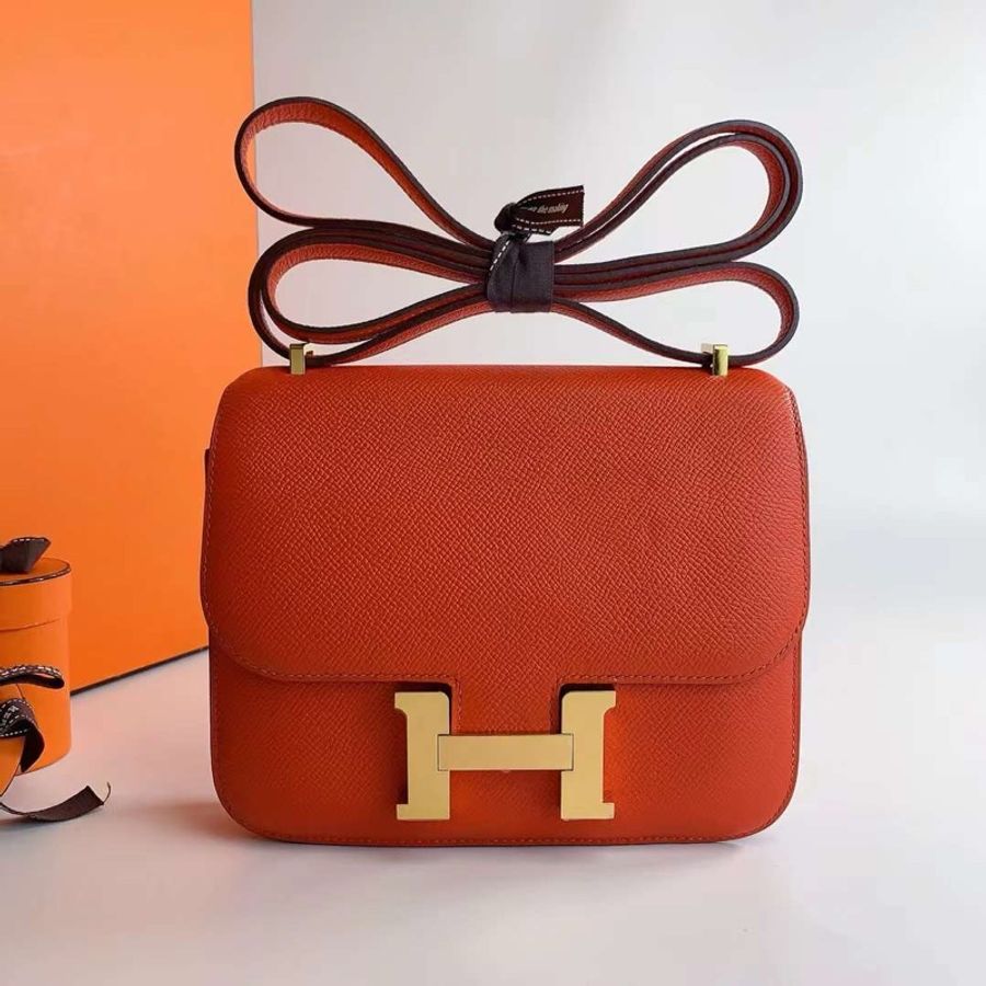 Hermes Constance Mini 19 T5 康康 普爾齋粉 蜜桃粉 金扣-0