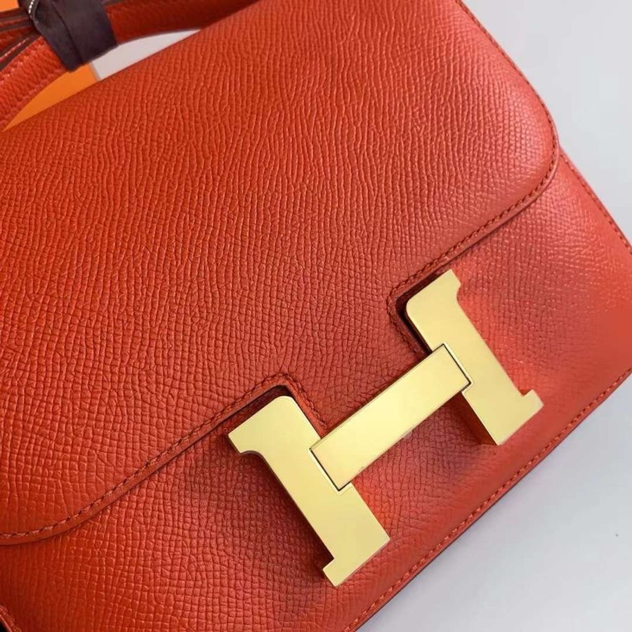 Hermes Constance Mini 19 T5 康康 普爾齋粉 蜜桃粉 金扣-4