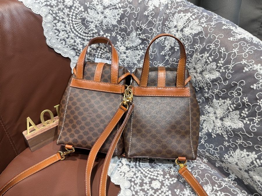 Vintage Celine Macadam Twins 2way Backpack 背包-8