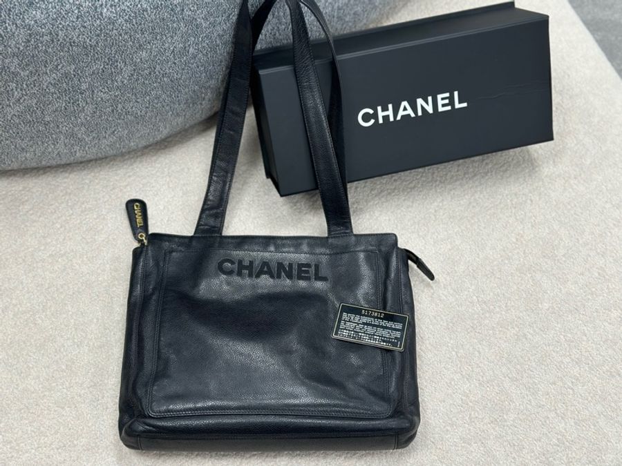 🔥全網最低大降價🔥 #Chanel #荔枝皮 刺繡 #tote #托特包 #單肩包-4
