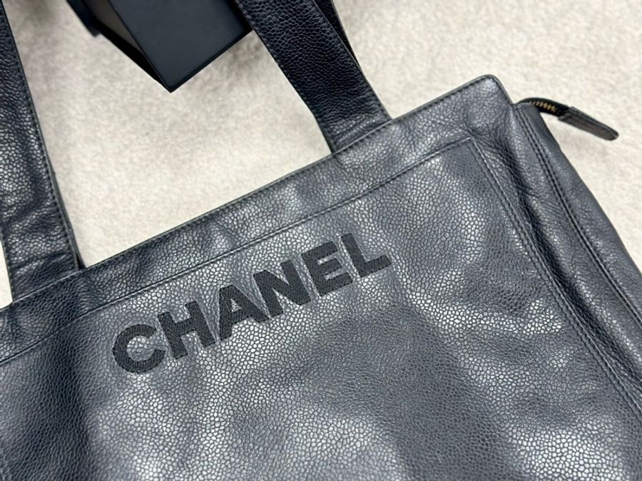 🔥全網最低大降價🔥 #Chanel #荔枝皮 刺繡 #tote #托特包 #單肩包-9