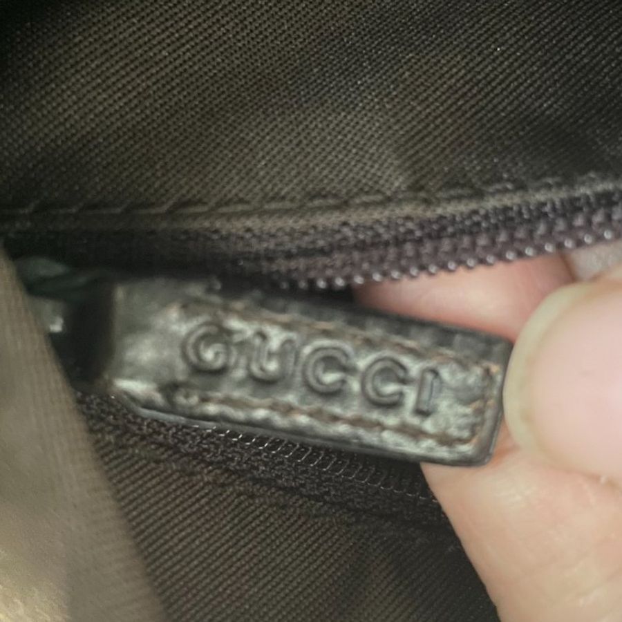 Gucci 巧克力色老花肩背包/側背包/手提包-4