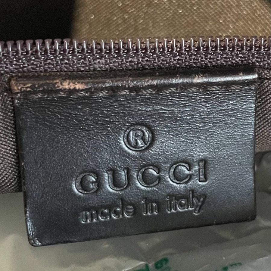 Gucci 巧克力色老花肩背包/側背包/手提包-5