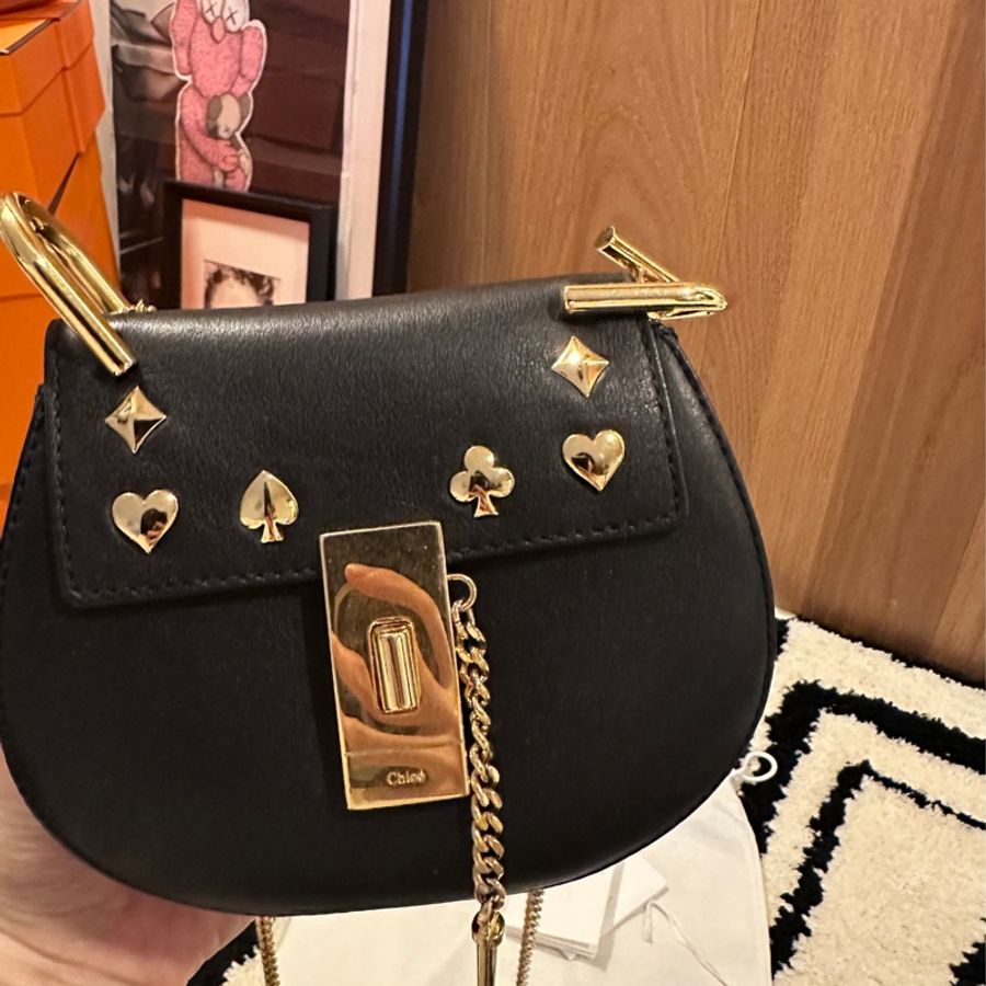Chloe Drew bag(tiny size)黑色限量版 小豬包小drew包-2