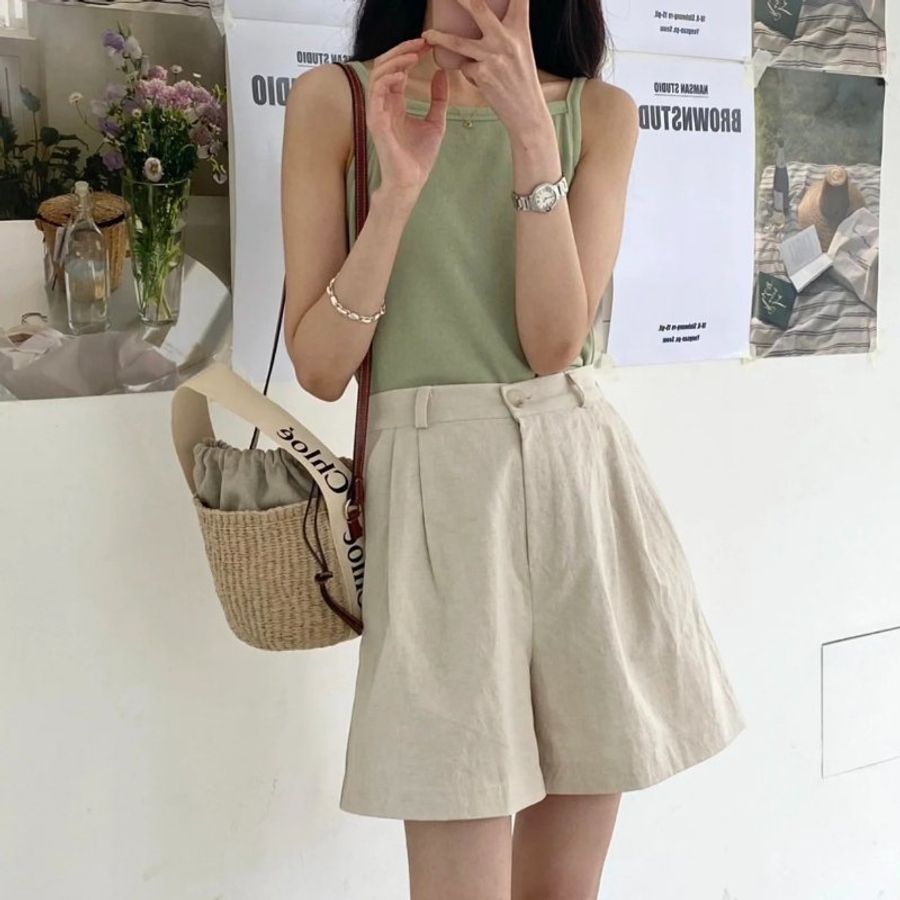 🌸2025春夏新品🌸Chloe Woody 草編水桶包 白色/付長肩帶-9