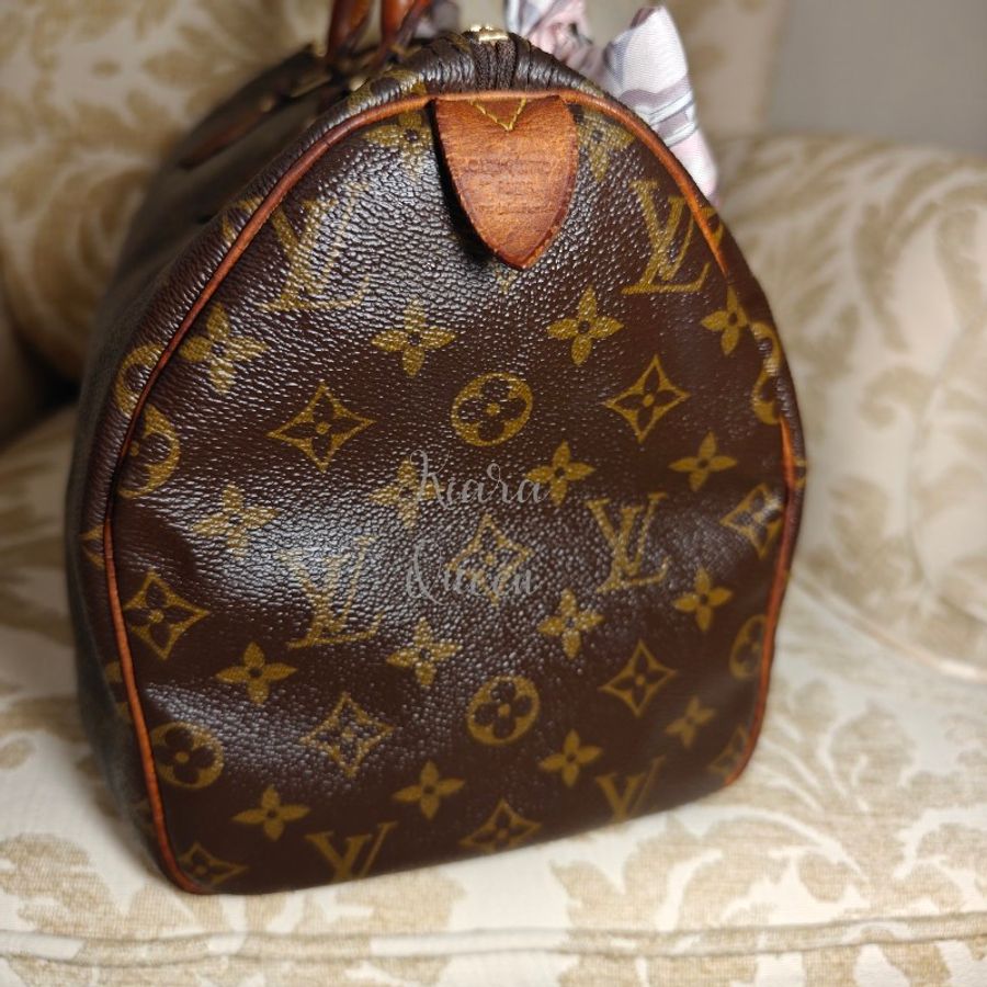 超甜價 Louis Vuitton LV Speedy 30 波士頓包 手提包 手袋 手拎 媽媽包 返工袋 斜揹包 兩用 中古 vintage-7