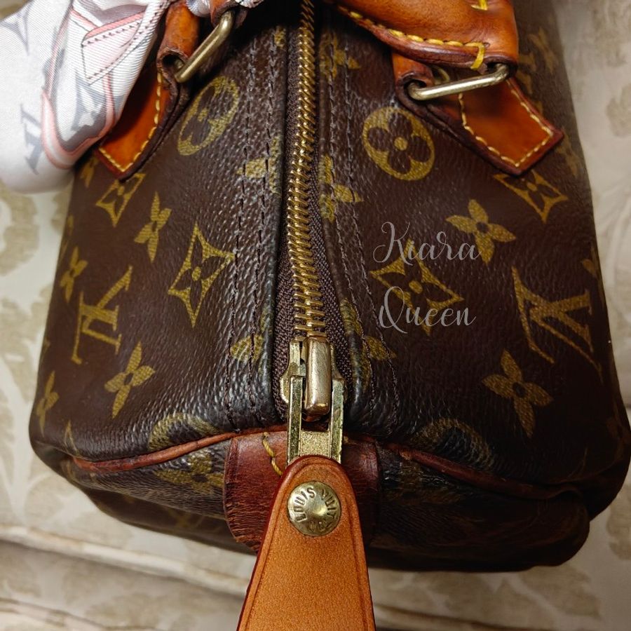 超甜價 Louis Vuitton LV Speedy 30 波士頓包 手提包 手袋 手拎 媽媽包 返工袋 斜揹包 兩用 中古 vintage-17
