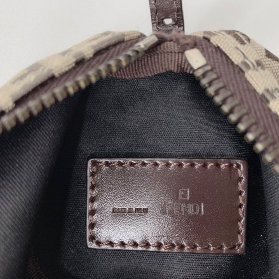 FENDI vintage老花迷你小圓筒包-7
