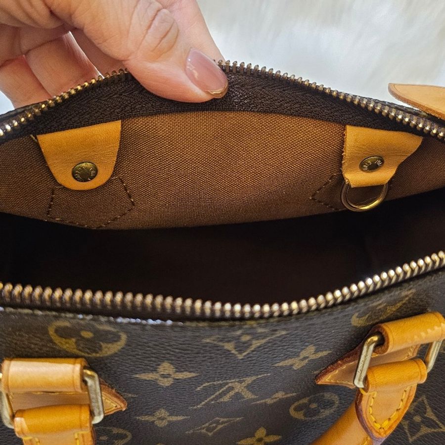 🎀👜曼蒂二手精品👜🎀 LV speedy 25 波士頓包 手提包 LV老花-12
