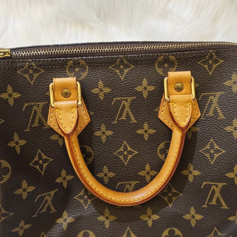 🎀👜曼蒂二手精品👜🎀 LV speedy 25 波士頓包 手提包 LV老花-22