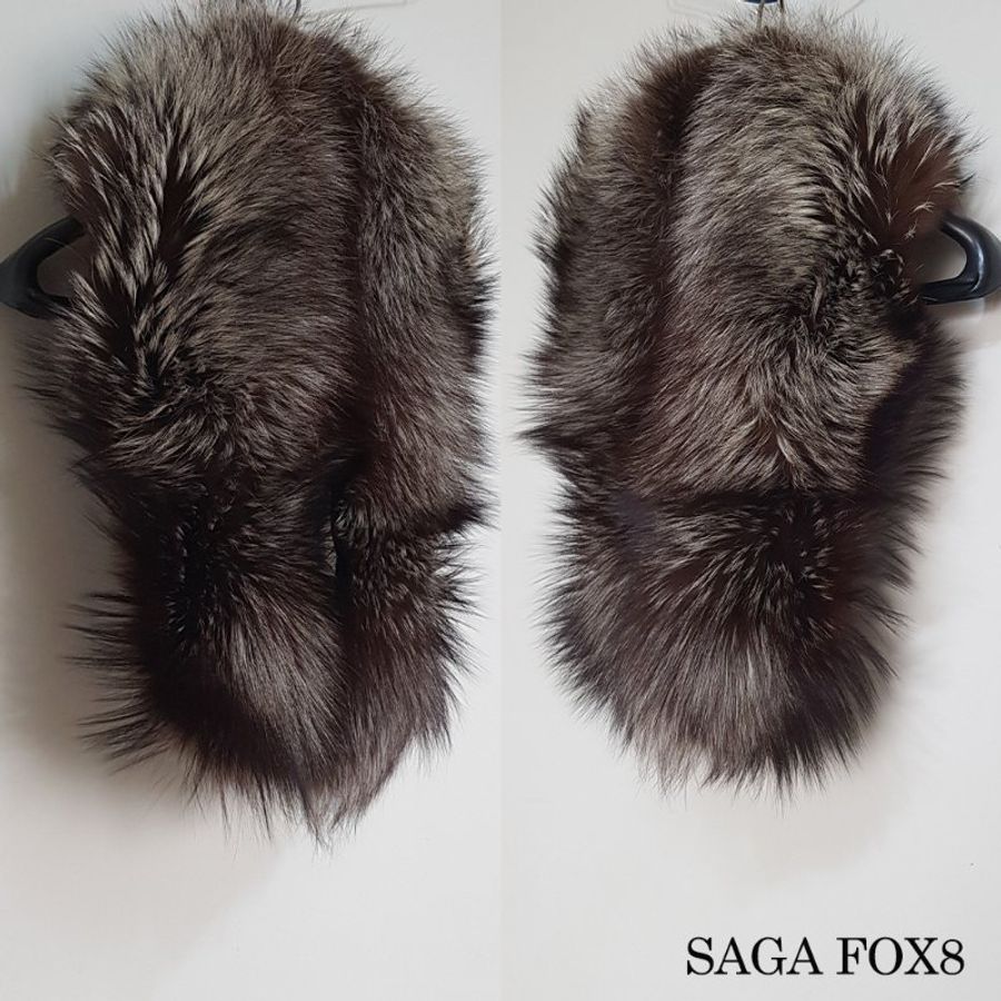 【SAGA FOX】真品狐狸毛*日式和服披肩*狐狸毛圍巾*毛皮披肩*皮草(fox8)-1
