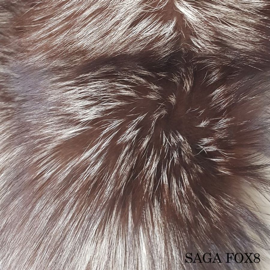 【SAGA FOX】真品狐狸毛*日式和服披肩*狐狸毛圍巾*毛皮披肩*皮草(fox8)-3